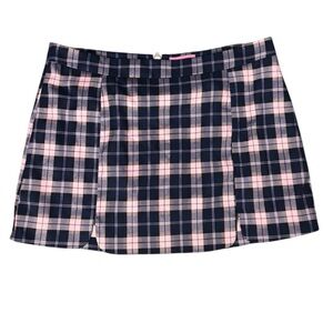 Sugar Thrillz Pink Plaid Skirt Size 1X